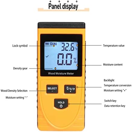 KJHD Digital Wood Hidrato E Medidor Testador de umidade Ferramentas Higrômetro Detector de madeira LCD Visor LCD