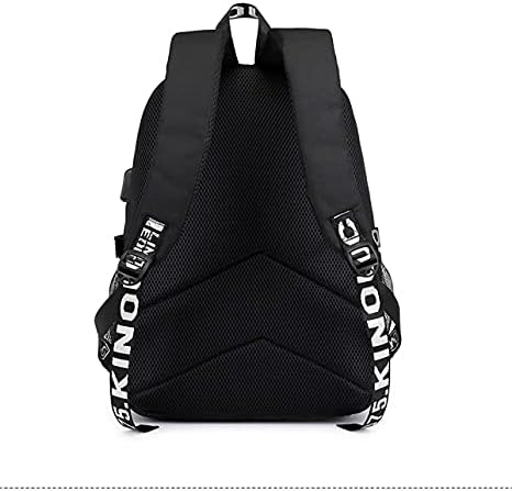 Bolsa de ombro de mochila de anime com carregamento USB port unisex Anime School Bookbag Backpack Daypack