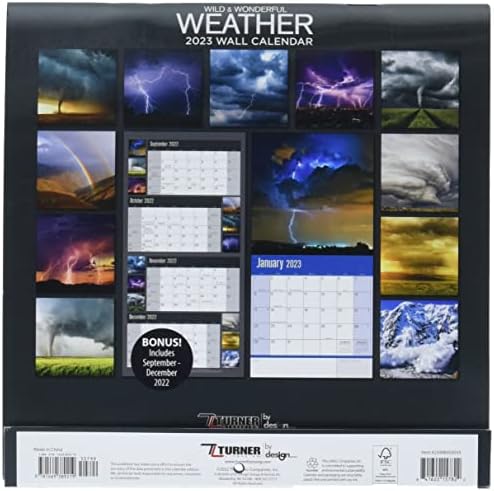 Turner Photograpic Wild & Wonderful Weather Weather Photo Mini Wall Calendar