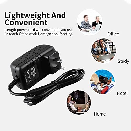 Parthcksi Global 12V CA/DC Adaptador para ITE XKD-C0500NHS121-2W PRSZ30US YAD1200300CR2 NTE ELETRONICS 57-12D-500-4 NTE57-12D-500-4