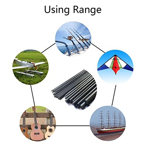 Pultrusão de haste de fibra de carbono aopina 3mm para quadcopter, projeto DIY, pólo fosco sólido, comprimento 400 mm, 6pcs