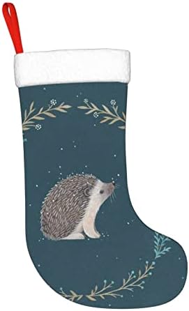 Psvod fofo pequeno ouriço de ano novo dia de Natal meias decorativas penduradas meias de natal