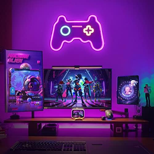 Gaming Neon Sign, Decoração da sala dos jogadores para meninos, líderes de neon liderados - decoração de parede para estética