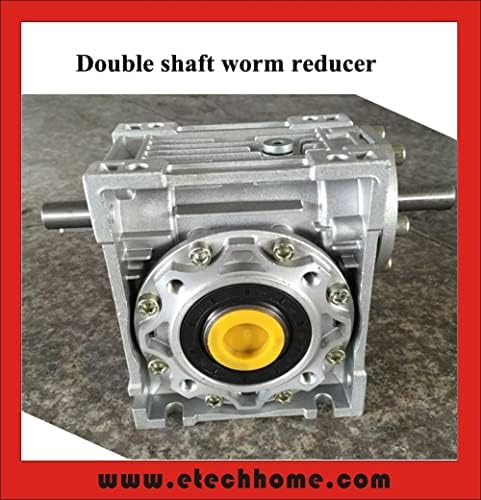 Davitu DC Motor - Redutor de worm NRV050 -VS Eixo de extensão dupla Razão de 14mm 5: 1 - 100: 1 Redutor de velocidade da caixa de engrenagens