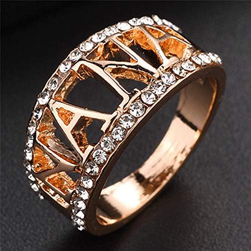 Tamanho do anel Nana 5-11 Avó anel de zircônia de zircônia de cristal anel de dedo jóias do presente