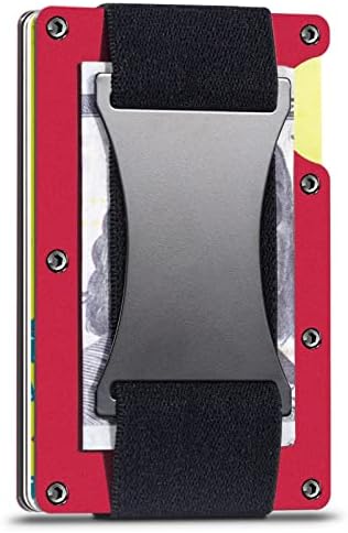 Oker Swooker Slim Cartet para Men Minimalist Cartet RFID bloqueando o porta -crédito de bolso frontal Cartão de metal