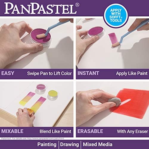 Conjunto de pintura pastel de artistas flexíveis panpasl Ultra, 20-pacote