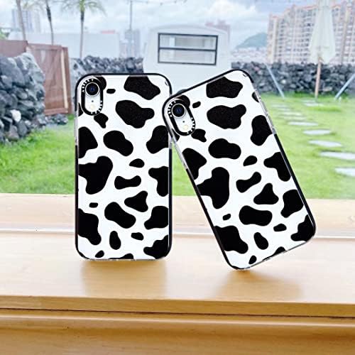 Abbery projetado para iPhone XR Cow, fofo claro com o design de impressão de vaca Design