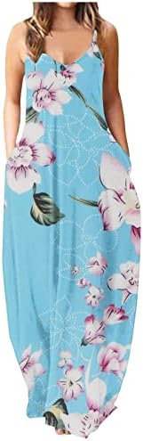 Vestido floral maxi vestido maxi de verão mangas espaguete com cinta