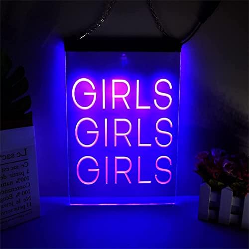 DVTEL Girls Neon Sign Modelo LED Modelagem Luzes Luminárias Luzes Luminadas Luz de Neon de Neon