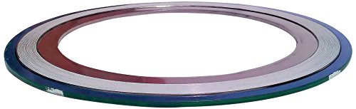 Sur -Seal, Inc. Teadit 9000IR3316PTFE150 Banda verde com listra branca 316SS/PTFE Junta de ferida em espiral com anel interno