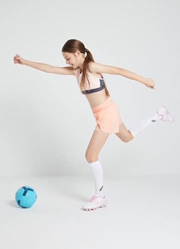 Baleaf Girls 'Basketball Soccer Shorts Athletic com Liner Kids Tennis Running Workout Cheer Pocketred Shorts