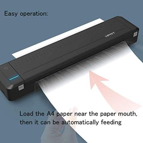 HPRT Portable A4 Impressora Conjunto de impressora e fita térmica móvel, suporte A4 e papel de carta dos EUA para