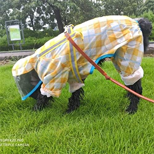 Capinho de chuva de pet de pet de capa de Yeduzyn, capa de chuva à prova d'água com capuz para cães pequenos e médios,