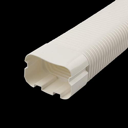 LBG Products 3 Tubo flexível, acessórios do kit de tubulação de cobertura de linha de PVC decorativo para ar condicionado