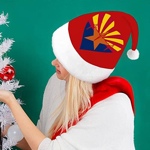 Ame Arizona, chapéu de natal chapéu de chapéu de santa decoração de árvore de Natal Gifts para adultos homens mulheres homens