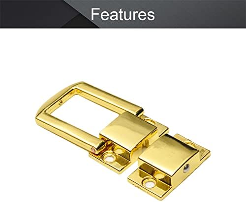 MROMAX 1PCS TOGLGLE CATCH Lock 1,22 x 0,98 Retro DecorativeGolden Tone Lock para traje de porta de baú de mala