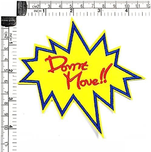 Kleenplus 2pcs. Não se mova slogan word word engraçado em quadrinhos desenho animado adesivo de adesivo de artesanato de artesanato