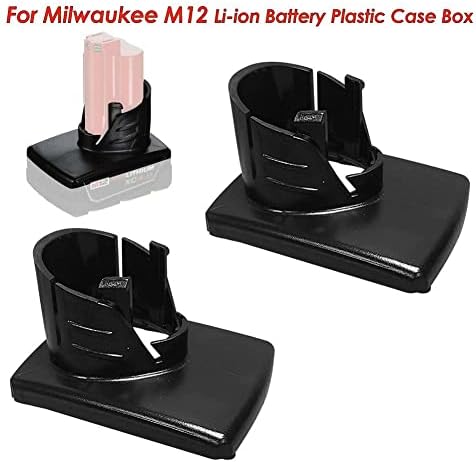 2PCS M12 Bateria Caixa de caixa de plástico Substituição de concha superior para Milwaukee 12V 48-11-2411 M12 Casca de bateria de li Ferramentas sem fio Ferramentas