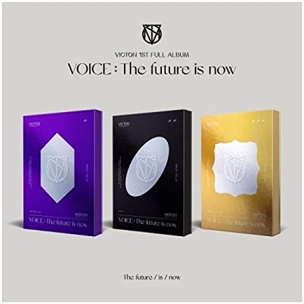 Voice Victon: The Future é agora 1º álbum Versão aleatória CD+84p Photobook+24p Lyrics Book+1p Bookmark+1p pop-up+1p PhotoCard+1p