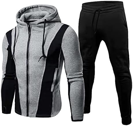 Conjunto masculino de outono e inverno Plus Velvet Autocultivação Jaqueta de jaqueta de calça de calça de calça de capuz para homens de terno