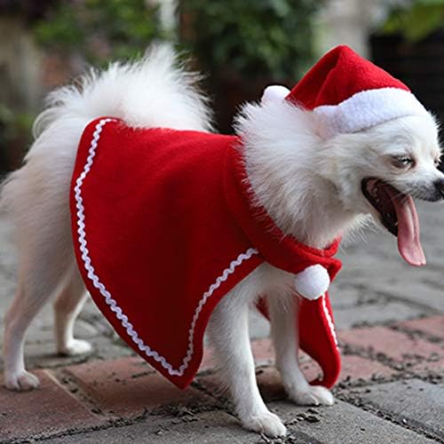 Bestoyard natal adorável roupa cachorro roupas de cachorro vestido roupas de estimação decoração de natal para festival de festa