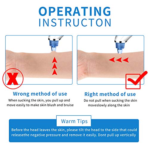A vácuo dos poros de removedor de cravos, limpador de poro de vácuo facial, extrator de comedona de acne elétrica com 3 potência