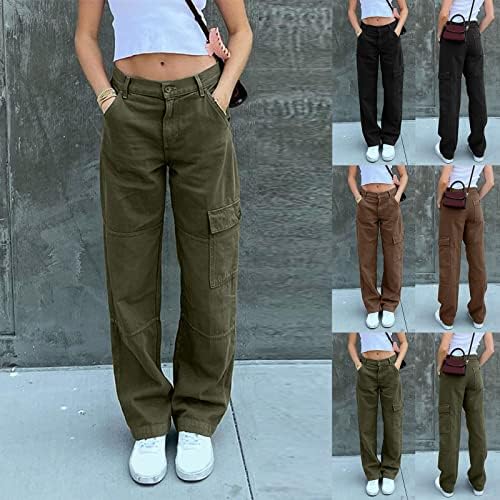 Jeans que femininos quentes, mulheres largas da cintura larga da perna larga de calça jeans de jeans reta calças y2k streetwear