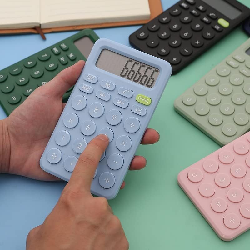 Quul 8 Digit Desk mini calculadora Big Button Ferramenta de contabilidade financeira adequada para estudantes escolares (cor:
