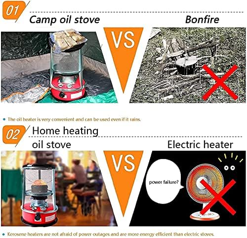 Aquecedor de fogão radiante do querose de querose de luz Gben Aquecedores não elétricos, aquecedor de espaço ao ar livre, para o escritório