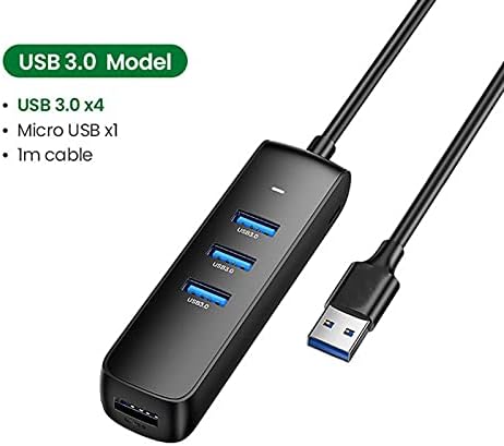Chysp USB Hub 3.0 Mini 4 Port USB 3.0 Splitter Micro USB Hub AdapterFour-in-One Laptop