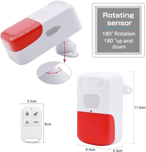 Alarme do sensor de movimento, sistema de segurança interno infravermelho sem fio de Sanjie para o armazém em casa PIR PIR Motion Detector
