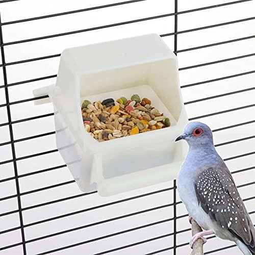 2pcs Removável alimentador de gaiola de pássaro, sem bagunça pequenos portadores de alimentos pendurados tigela de pássaro