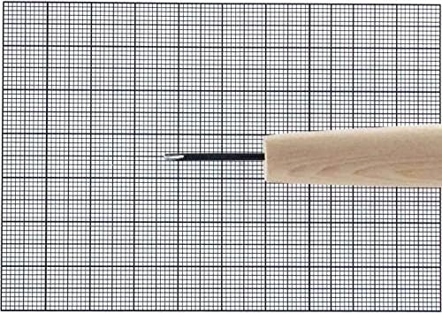 Ferramenta de escultura de madeira Michihamono Micro1.5mm de borda arredondada de cinzel plana de escultura direta, com alça de