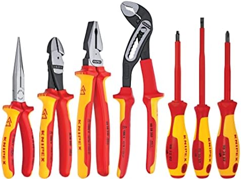 Knipex 989825us 7 peças 1000V alicates, cortadores e chave de fenda Ferramentas e ferramentas de ferramentas comerciais