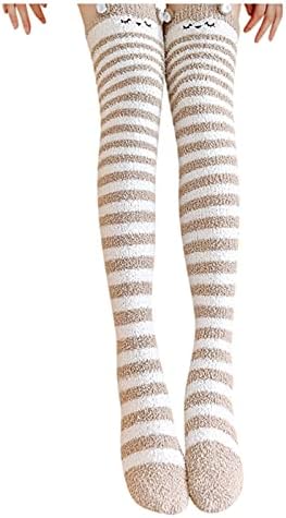 Meias de Natal femininas Presentes unissex adultos aconchegantes macios macios meias de desenhos animados meias atléticas para mulheres