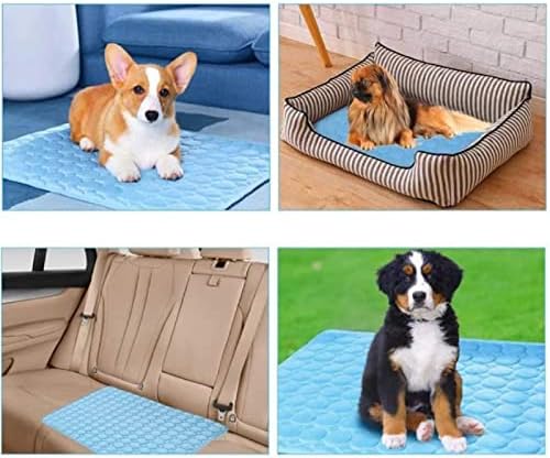 Infort Dog Refrigeing tapete - tapete de resfriamento de seda para cães gatos, portátil lavável Mantenha a almofada