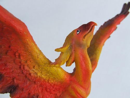 Coleção de cúpula Phoenix Rising - Modelo de Figura de Escultura de Estátua de Estatueta Colecionável