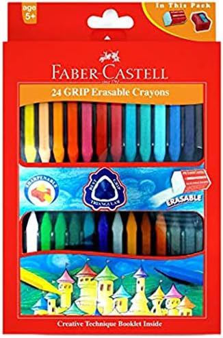 Faber Castell Grip Apagável Conjunto de giz de cera - pacote de 24