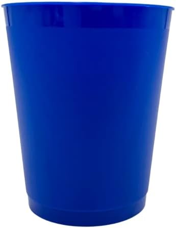 Blue Plastic Happy Hanukkah Cups, Drinkware de férias reutilizável para festas e eventos, pacote de 8