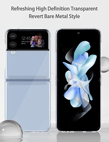 ??? Casa Ultra-Thin Samsung Galaxy Z Flip 4, Luxury Perfect Clear Clear Cry