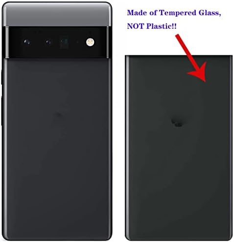 Substituição de vidro traseiro para o Google Pixel 6 5G Capa traseira Porta de alojamento de vidro com fita pré-instalada