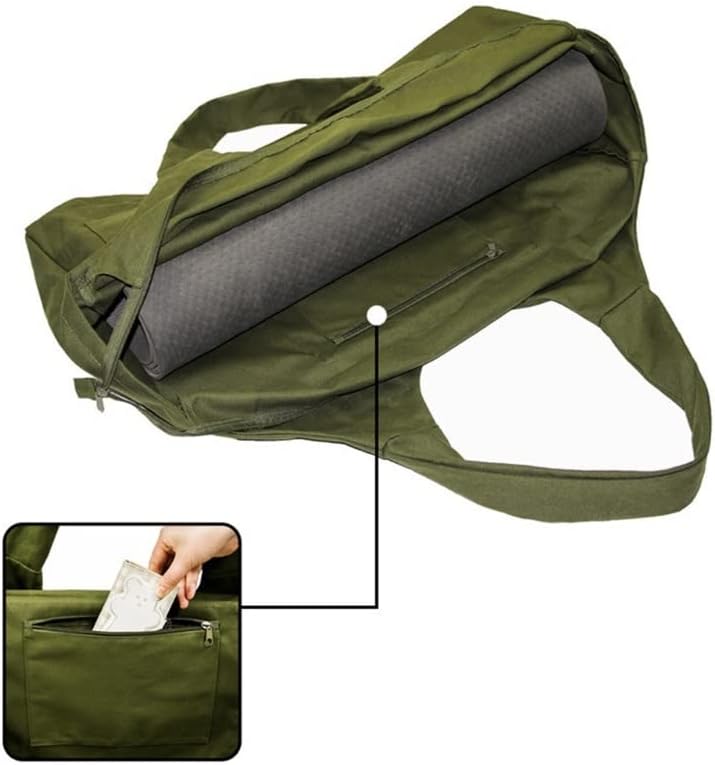 N/A Grande capacidade de ioga bolsa de esteira da bolsa de ginástica com bolsos exercícios com cinta ombro bolsa de ombro