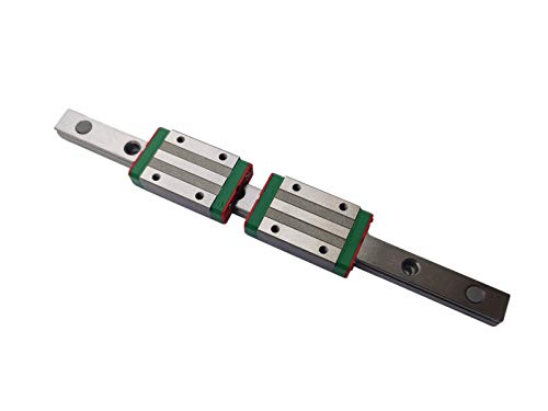 MSSOOMM Miniatura Linear Sliding Guideway Rail 1PCS MGN7 MR7 35,43 polegadas / 900mm + 2pcs MGN7-H Tipo de controle deslizante