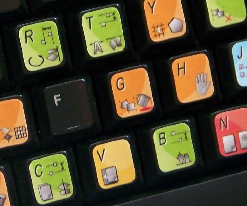 4Keyboard New CorelDraw Decals atalho para teclado