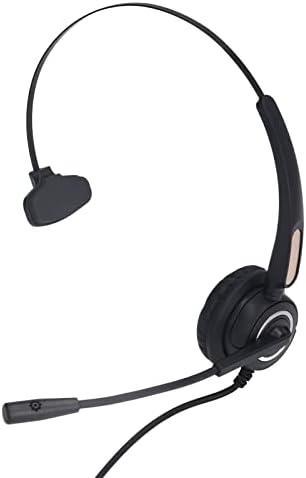 Fone de ouvido sanpyl com microfone, fone de ouvido com fio de negócios de 3,5 mm de fones de ouvido com cancelamento de ruído para
