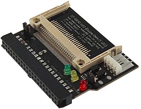 Cabos de dados Lysee - 1pcs Adaptador Conversor compacto flash cf a 3.5 fêmea 40 pinos IDE Bootable cartão grátis /