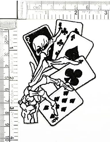 Kleenplus 3pcs. Hand of Play Cards Cartoon Fashion Patch adesivo Craft Patches