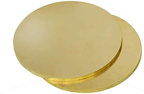 Umky Brass Brass Brass Placa redonda de metal estampagem em branco redonda sem orifícios para pendente espessura de acessórios de 3