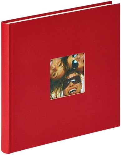 Walther Design FA-205-R Fun Standart Book Bound Álbum com Die Cut para sua foto pessoal, 10,2 x 9,8 polegadas, 40 páginas brancas,